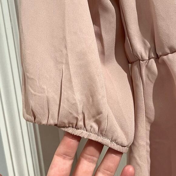 BeCool Women’s Blush Pink 3/4 Sleeve Blouse Sz Medium - Picture 3 of 7